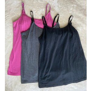 SOLD— Motherhood Maternity Clip-Down Nursing Tank Top Bundle (Medium)